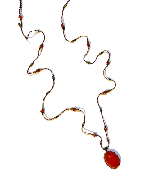 Carnelian Tibetan Necklace