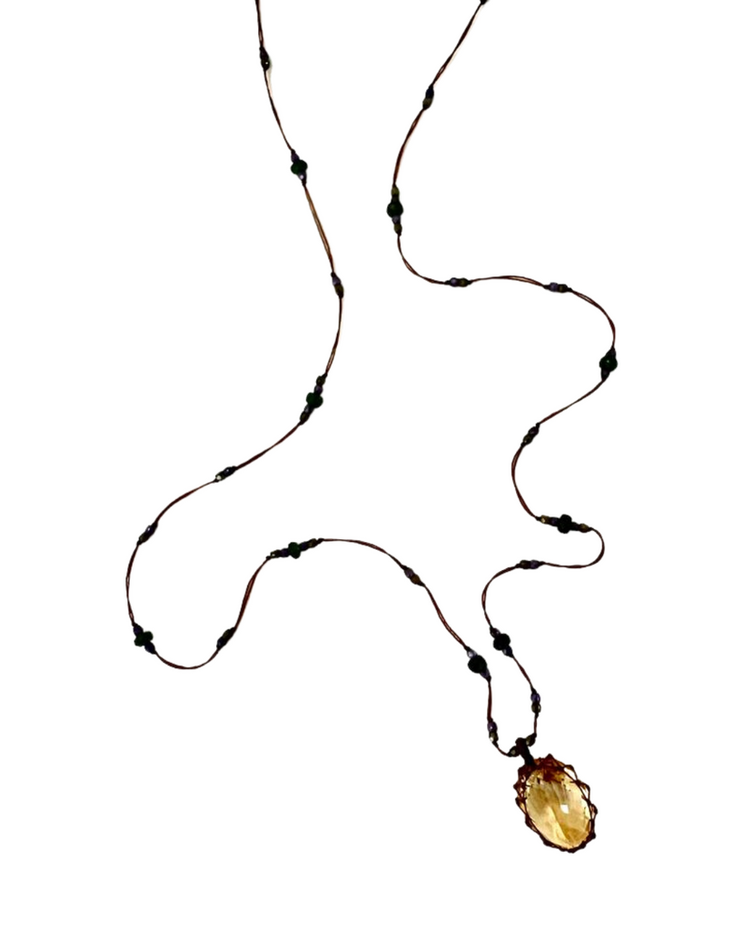 Citrine Tibetan Necklace
