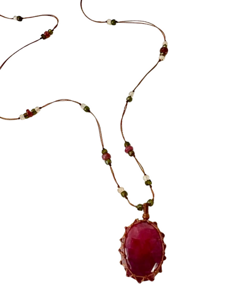 Ruby Tibetan Necklace