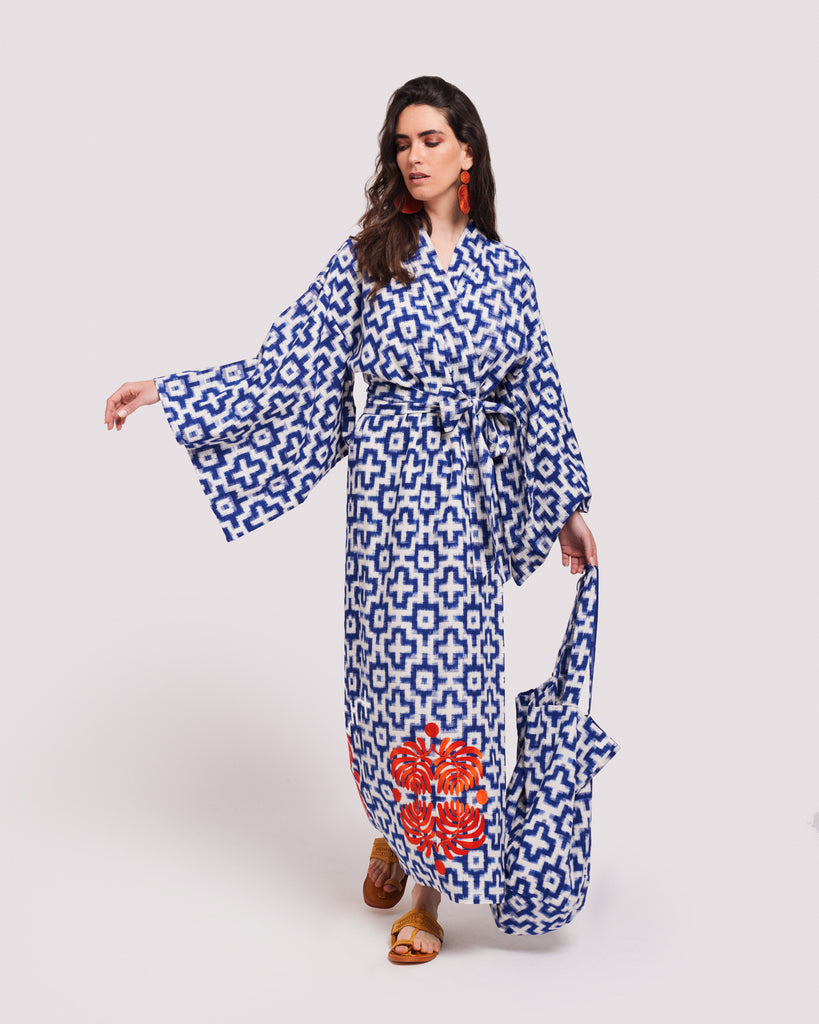 Roodoo Blue Kimono